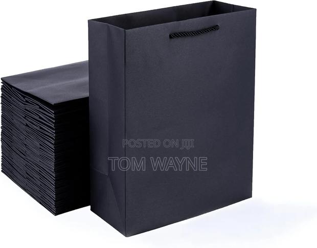 Black Gift Bag A4 Size Laminated - main view