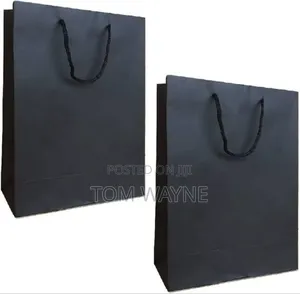 Black Gift Bag A4 Size Laminated