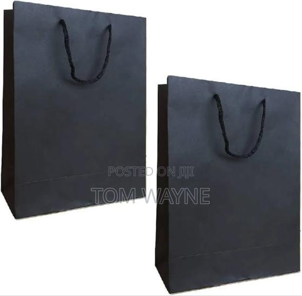 Black Gift Bag A4 Size Laminated - thumbnail 2