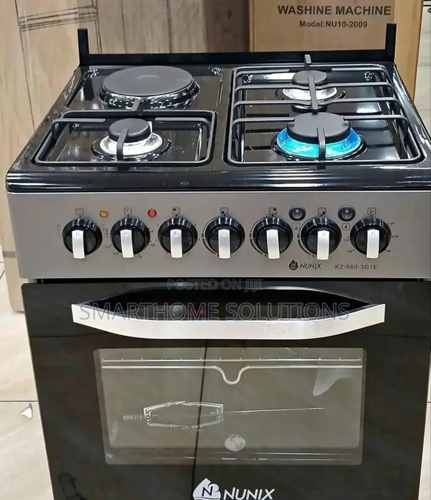 Nunix 3gas+1hotplate Model Kz-660-3g1e 60*60 Cooker