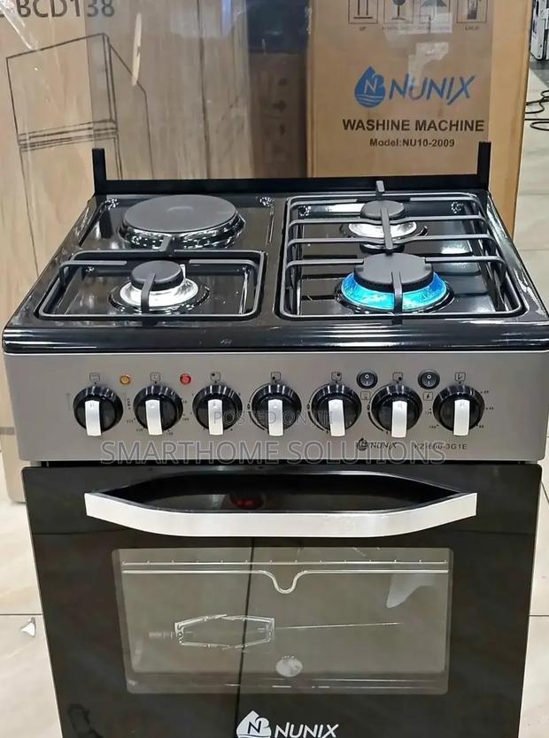 Nunix Kz-560-3g1e: 3 Gas + Hot Plate, 60l Oven
