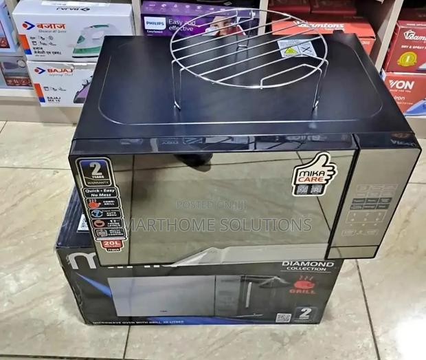 Microwave, 20l Mika Microwave 700w, Black Silver