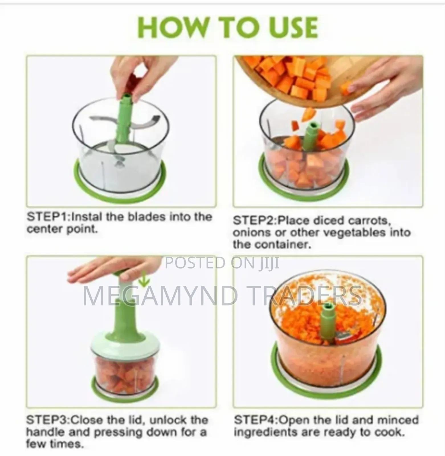 Vegetable Chopper Manual/Push And Press Vegetable Cutter