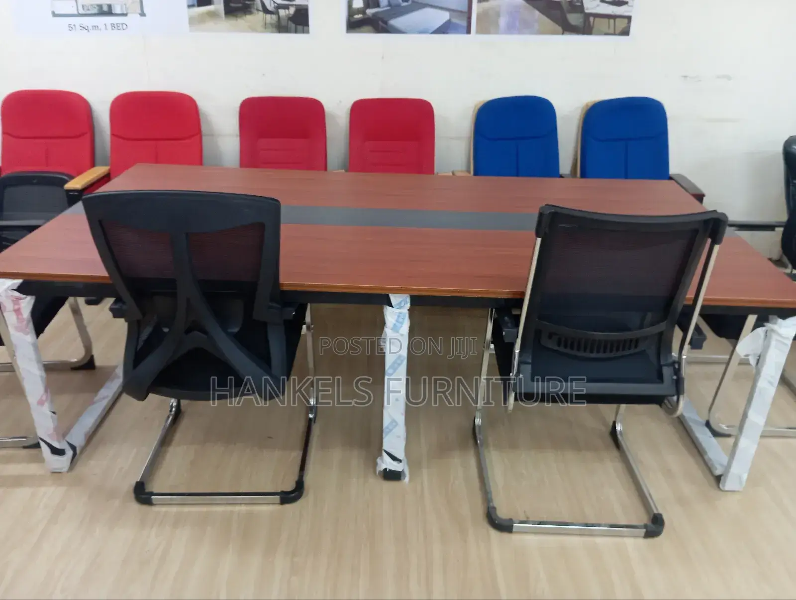 Red Blown 2.4m Boardroom
