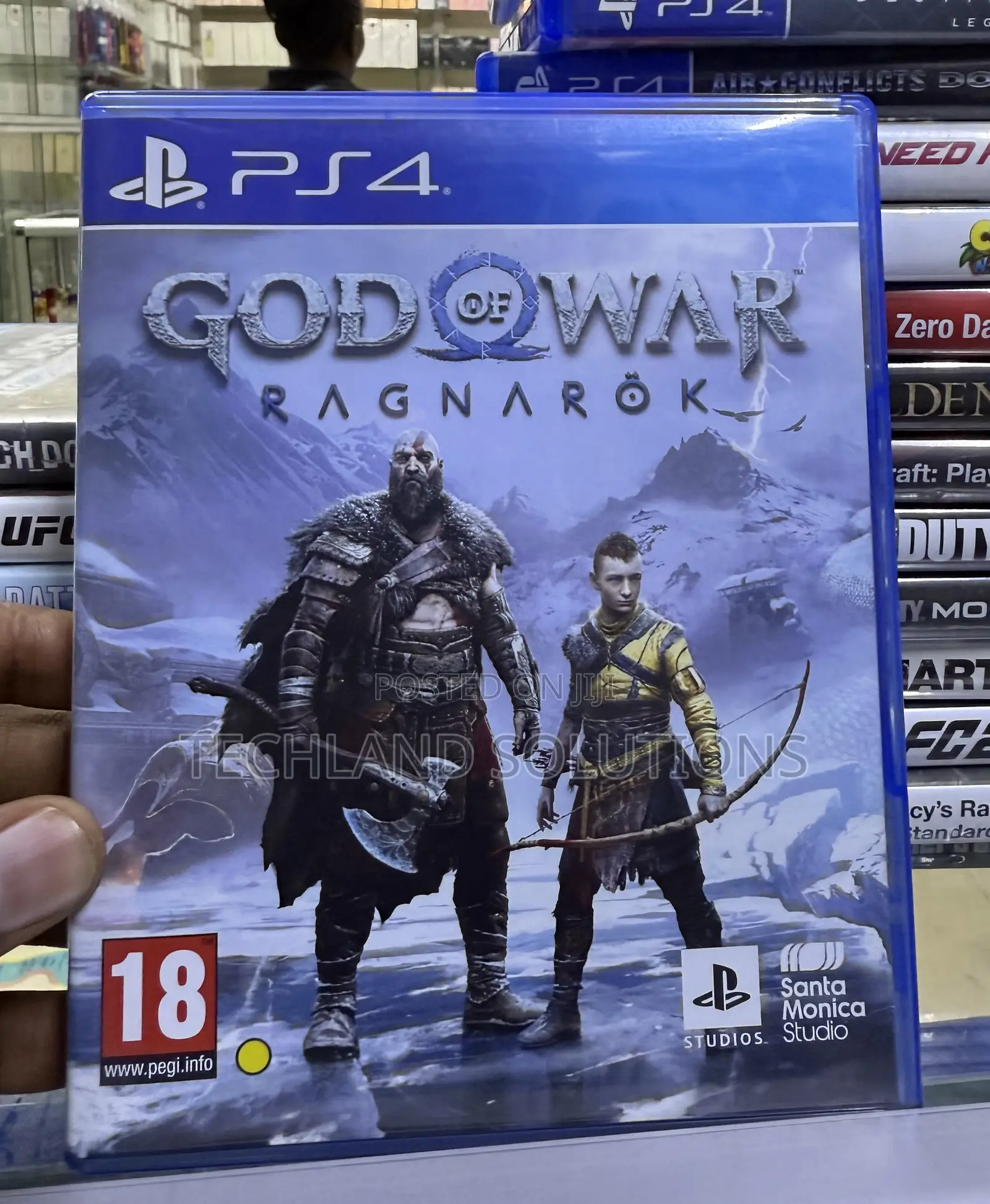 Well Used God of War Ragnarock Ps4 Game