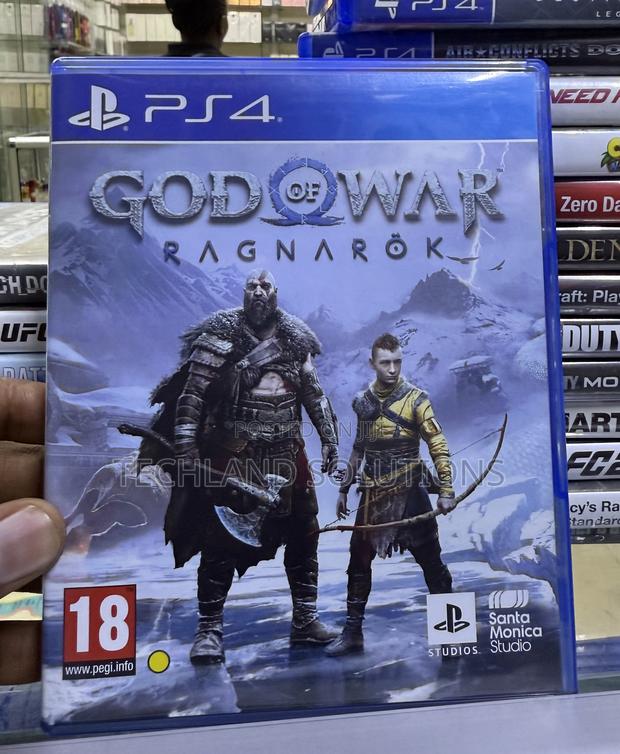 Well Used God of War Ragnarock Ps4 Game - main view
