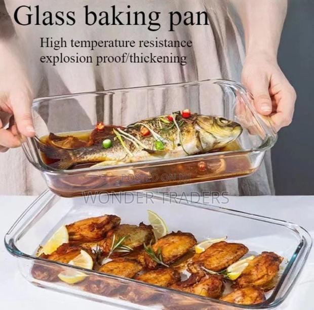 2pcs Borosilicate Storage/Baking Tray - main view