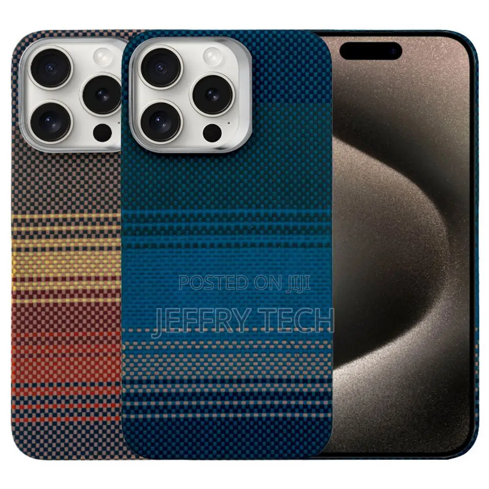 Colorful Aramid Carbon Fiber Case for iPhone 15 Pro Max