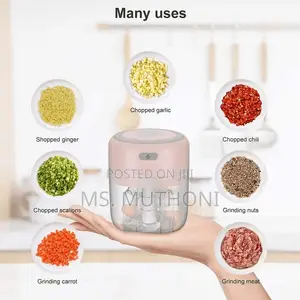 Rechargeable 250ml Garlic Chopper
