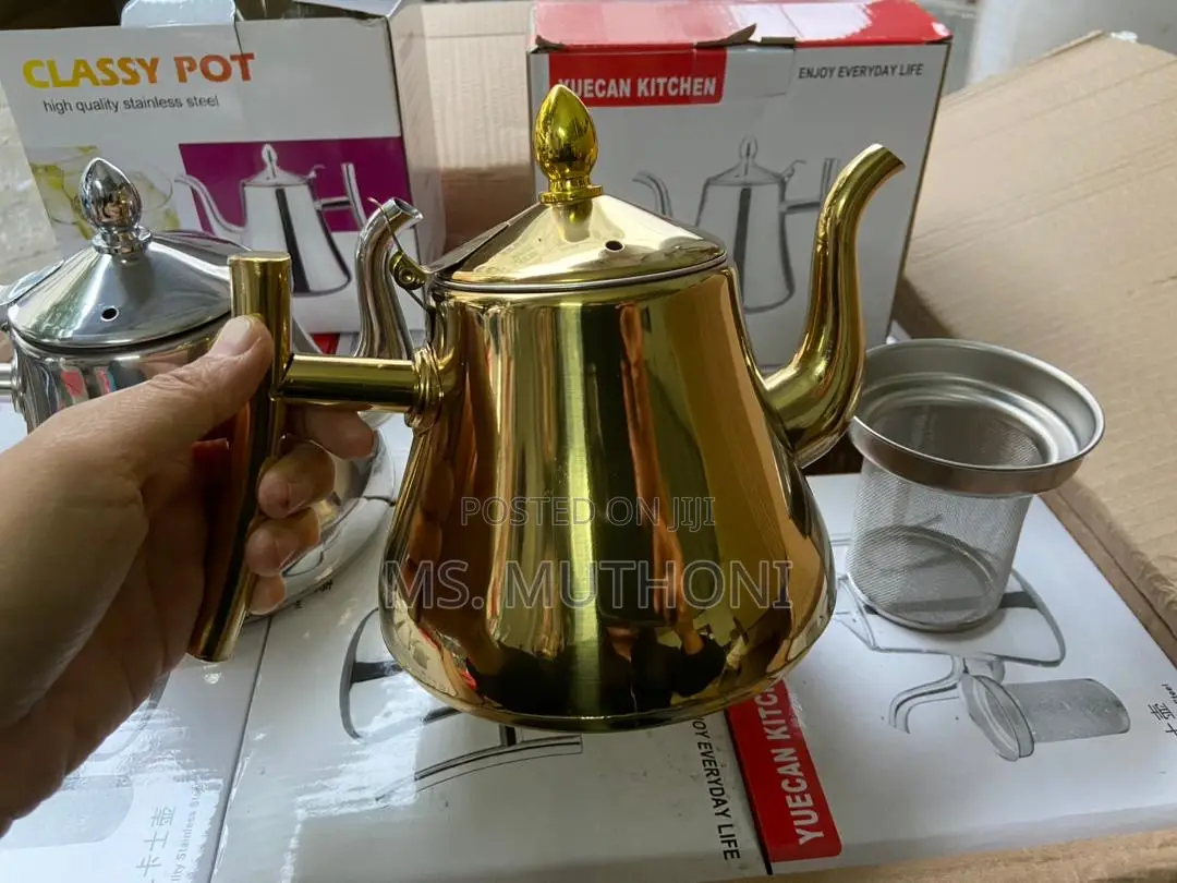 2l Stainless Steel Teapot With Infusion Set,
