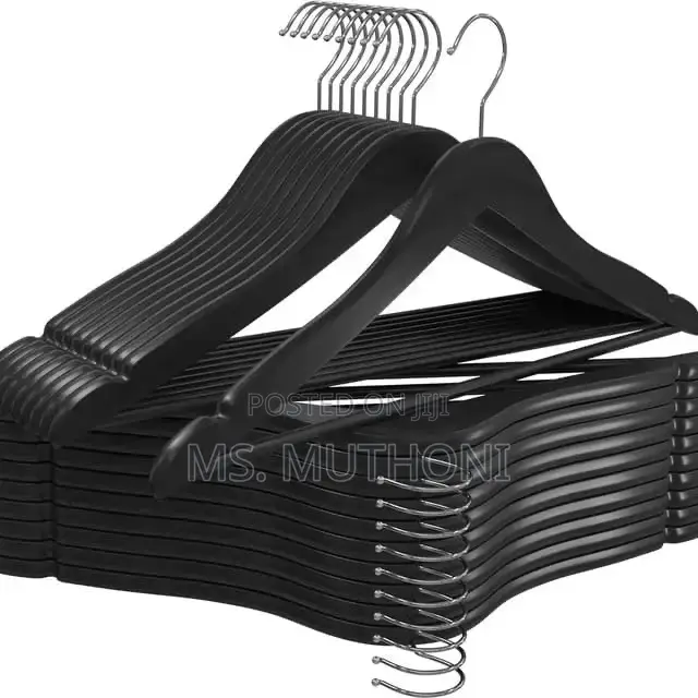 Space Saving Wooden Hangers for Clothes*