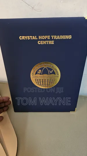 Gold Foiling, Hot Stamping on Folders and Menu Covers