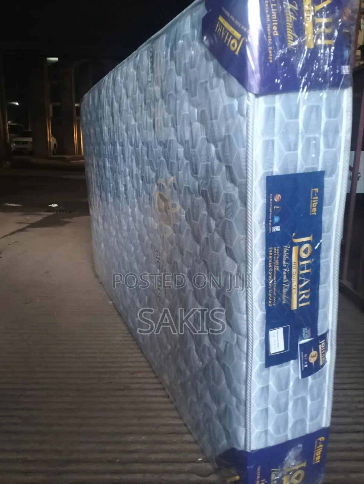 Johari Fibre 4 X 6 X 8 High Density Quilted Mattresses