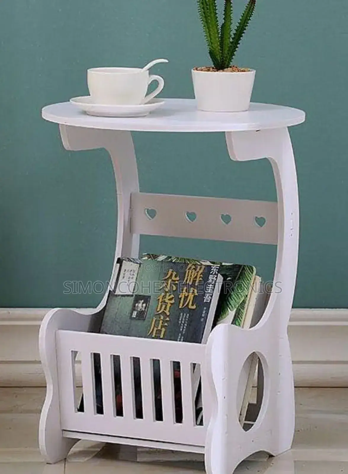 Multipurpose Bedside Table With PVC Mat