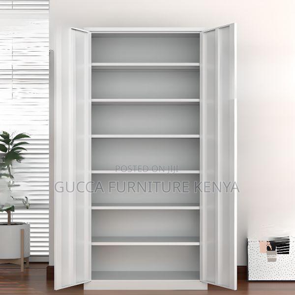 Cabinets:2-Door Iron Frame Cabinet With Variable Shelf - thumbnail 2