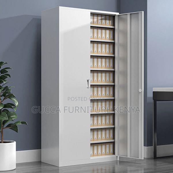 Cabinets:2-Door Iron Frame Cabinet With Variable Shelf - thumbnail 4