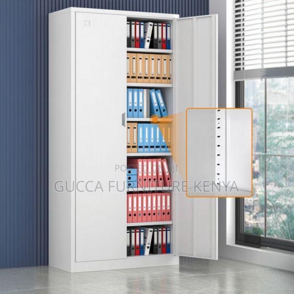 Cabinets:2-Door Iron Frame Cabinet With Variable Shelf - thumbnail 3