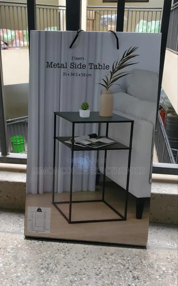 2 Layers Metallic Side Table - main view