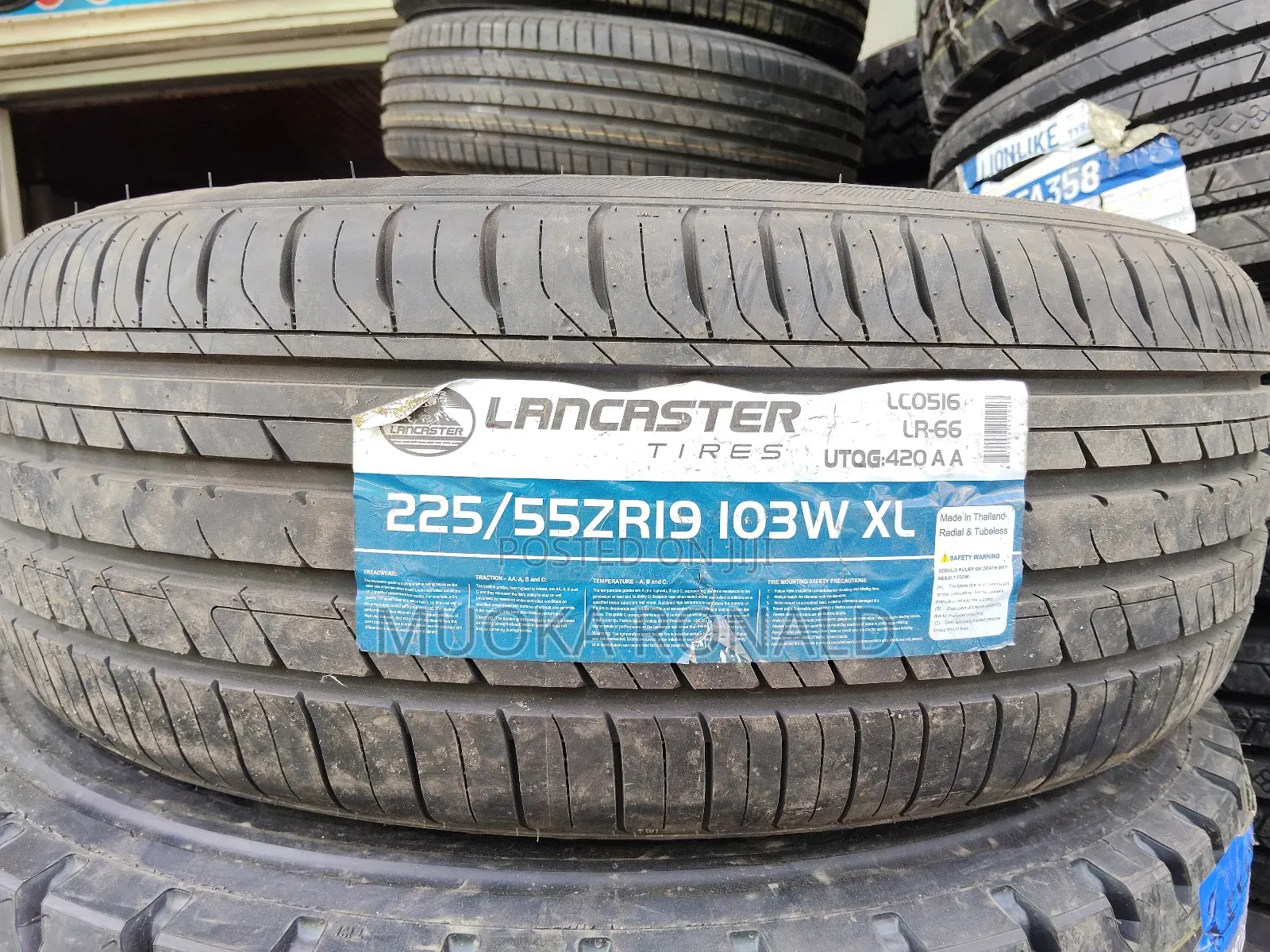 225/55r19 Lancaster Tyre Made in Thailand