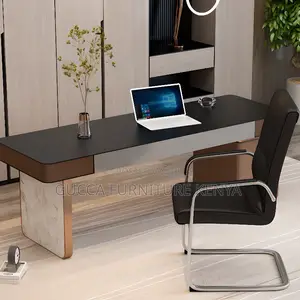 Office Chairs:Leather Fixed Highback Chair With Back Support