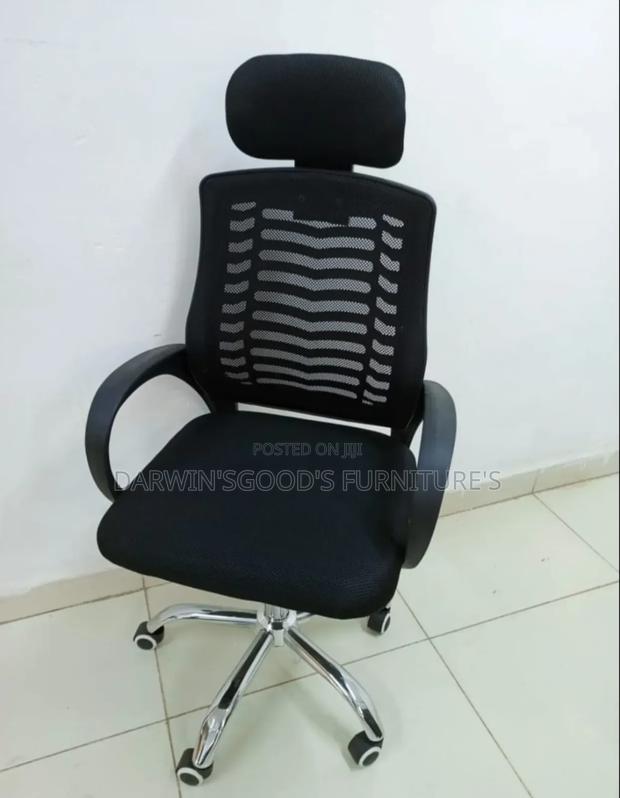 Black Mesh Chair - main view