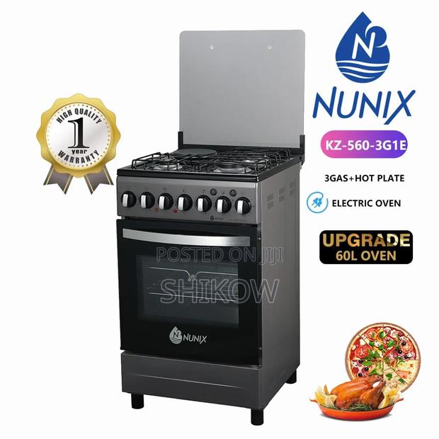 50 by 55 Nunix 3+1 Standing Cooker Kz-560 - main view