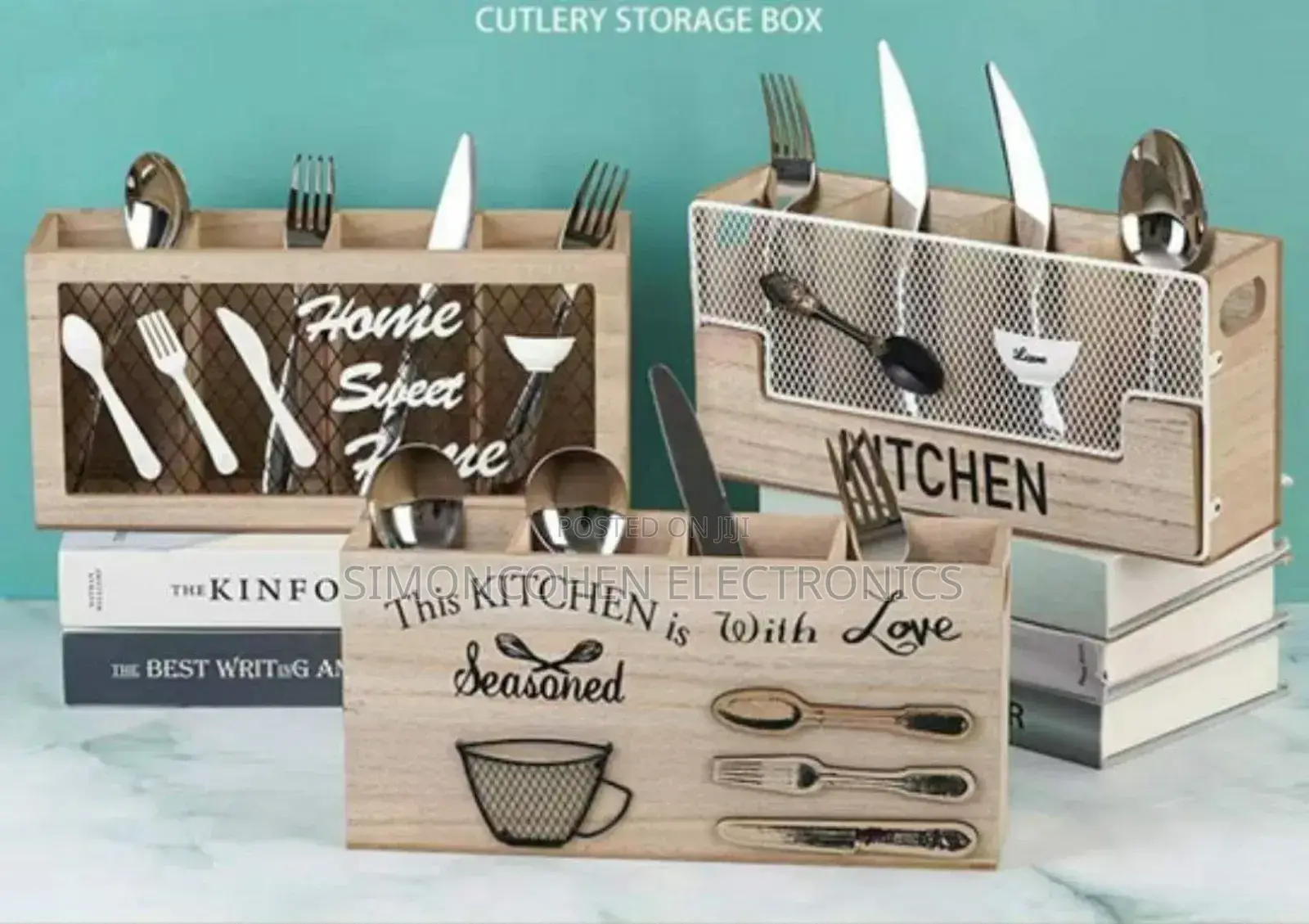 Wooden Kitchen Utensils Holder