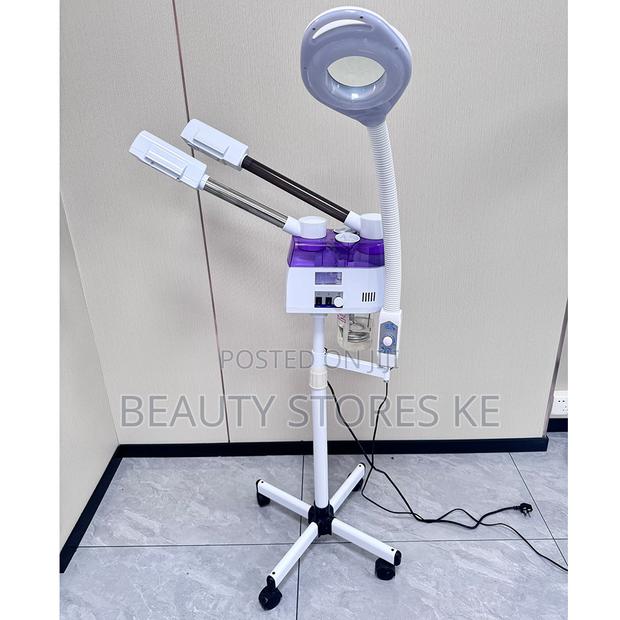 Hot and Cold Facial Steamer With Magnifying Glass