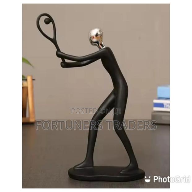 Tennis Sculpture Ceramic Decor - main view
