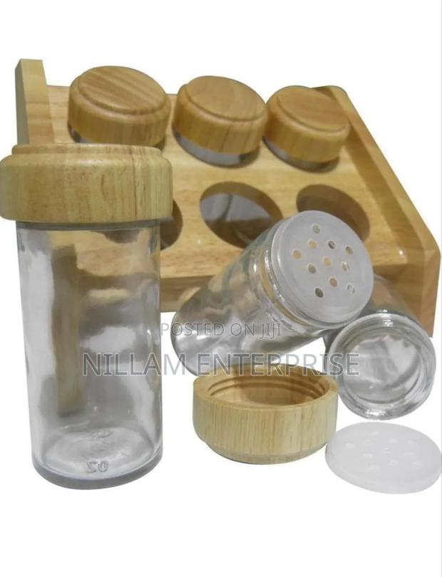 6pcs Spice Seasoning Set With Stand - thumbnail 2