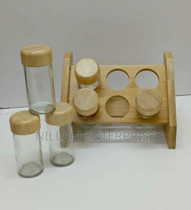 6pcs Spice Seasoning Set With Stand - thumbnail 3