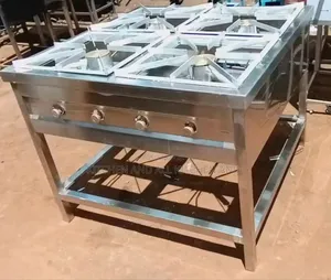 Stainless Steel Kitchen Super 4 Burner Gas Cooker