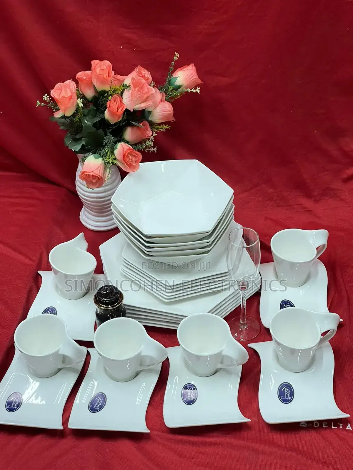 30pcs Hexagonal Dinner Set
