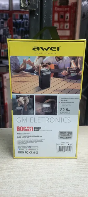 60000mah Fast Charge (22.5w/3.7v)Portable Powerbank (P101k)