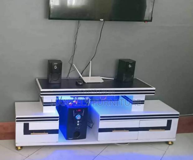 Blue Light Tv Stand