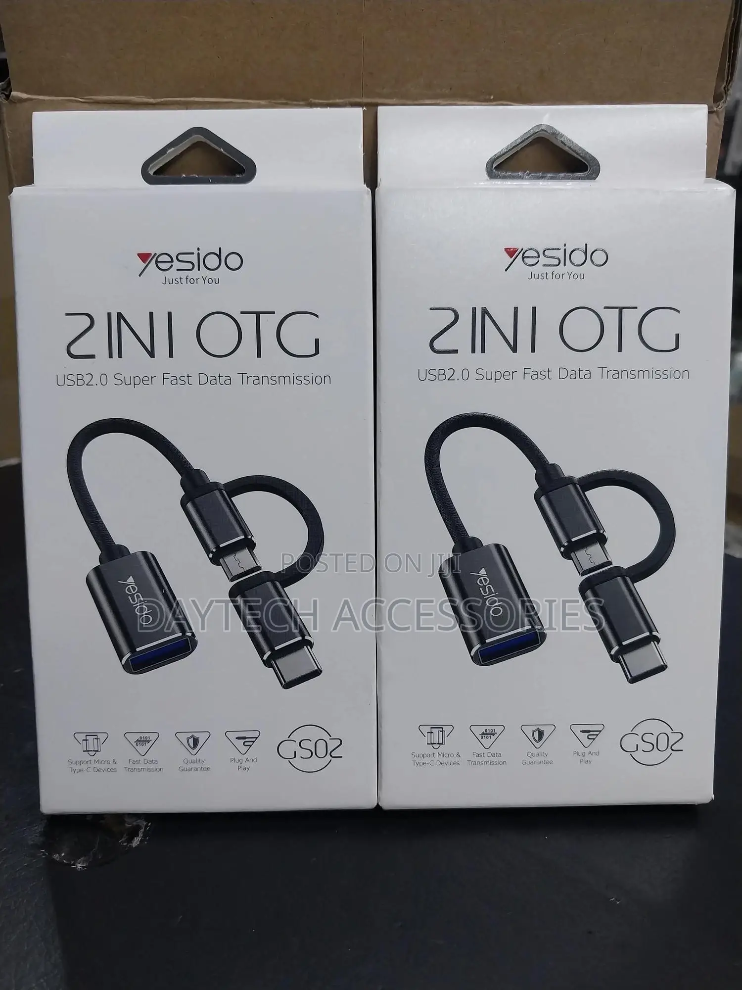 Yesido 2 in 1 Otg Usb Type-C and Micro Usb 3.0 - Plug Play