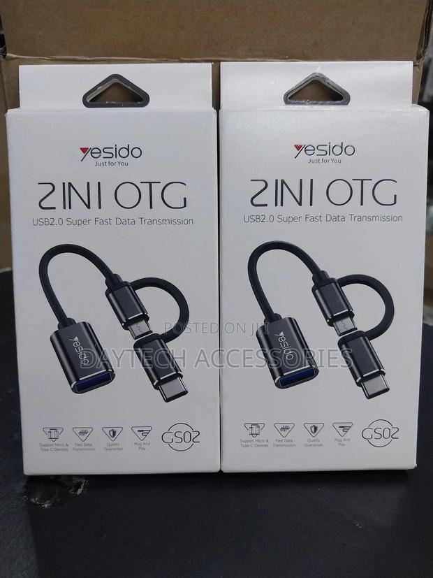 Yesido 2 in 1 Otg Usb Type-C and Micro Usb 3.0 - Plug Play - thumbnail 3