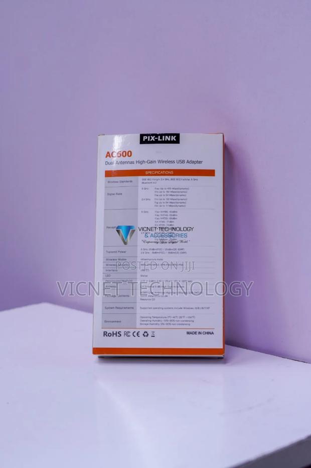 5ghz Dual Band Ac600 Wireless Bluetooth and Wifi Adapter - thumbnail 2