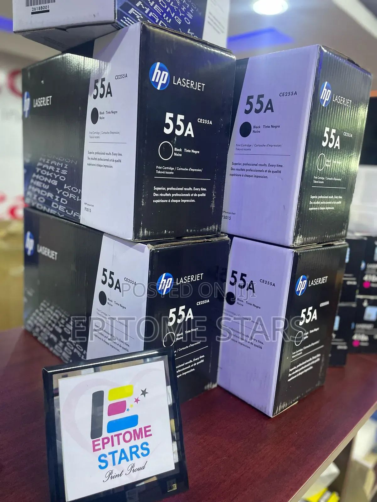 Impressive Hp 55a Original Laserjet Toner Cartridges