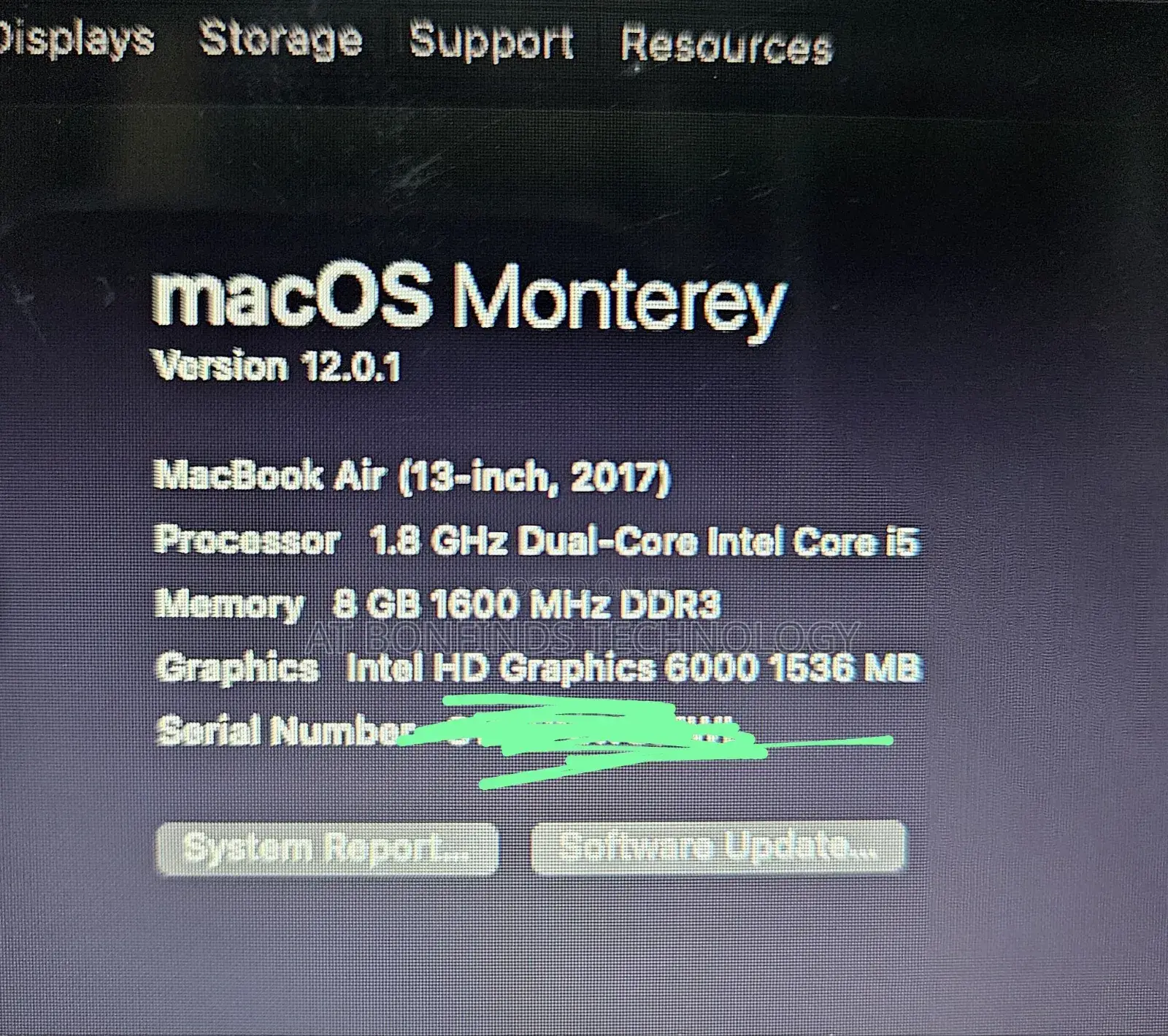 Laptop Apple MacBook Air 8GB Intel Core I5 SSD 128GB
