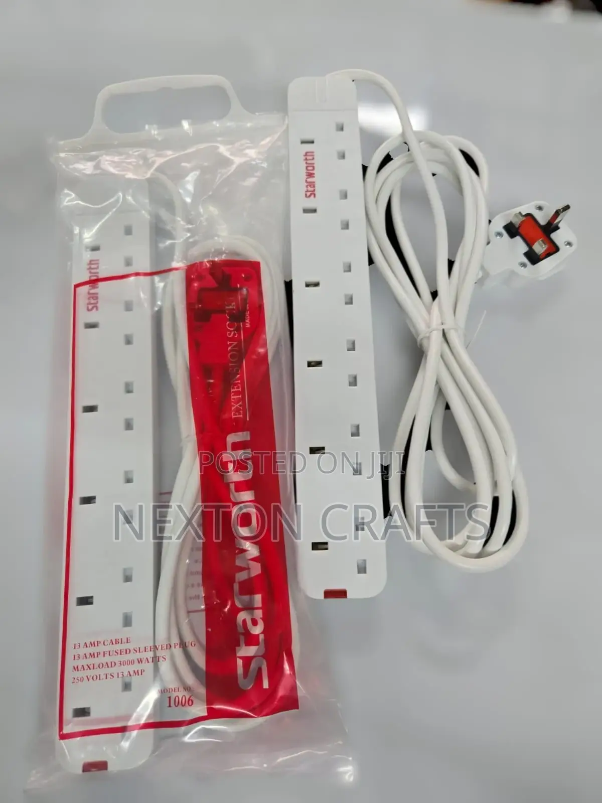 6 Way Extension, 3m