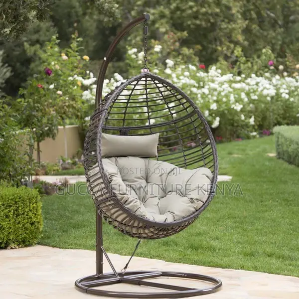 Office Chairs: Outdoor Wicker Hanging Hammock Swing Chair