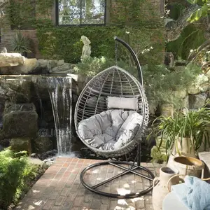 Office Chairs: Outdoor Wicker Hanging Hammock Swing Chair