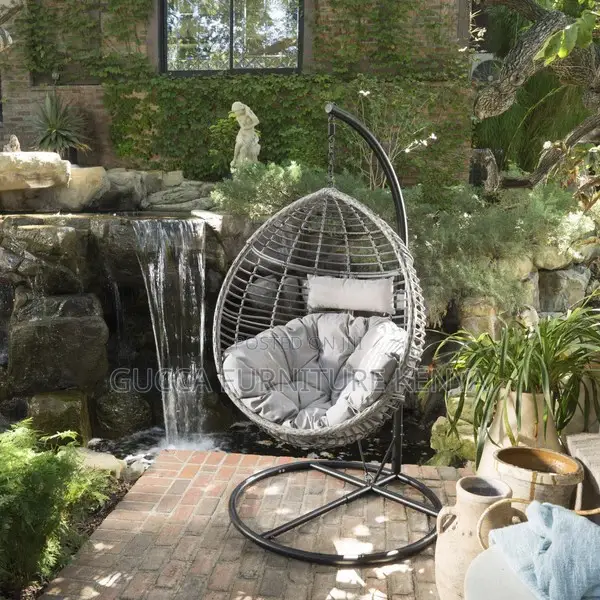 Office Chairs: Outdoor Wicker Hanging Hammock Swing Chair