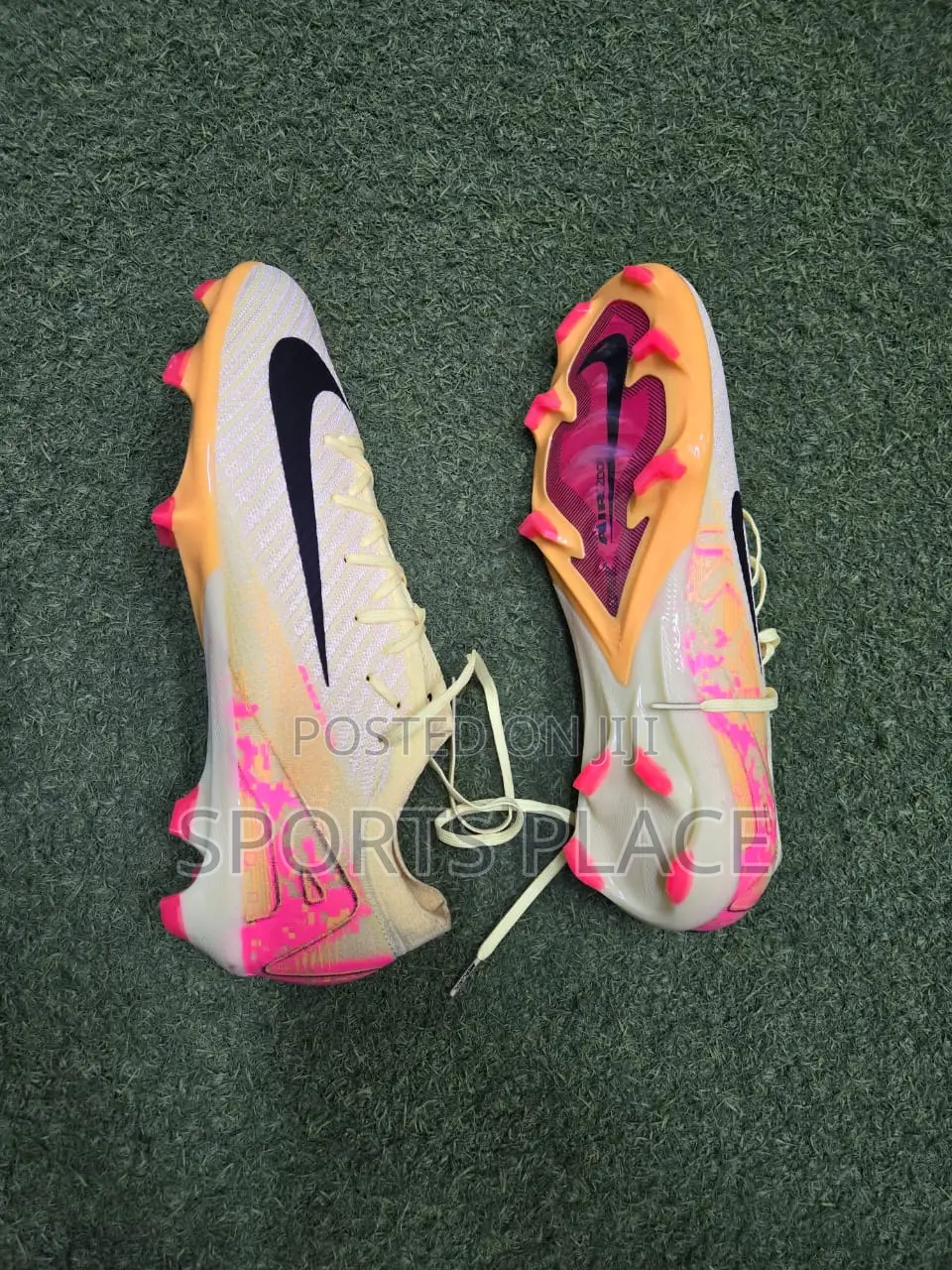 New Light Laser Orange Nike Zoom Football Soccer Boots