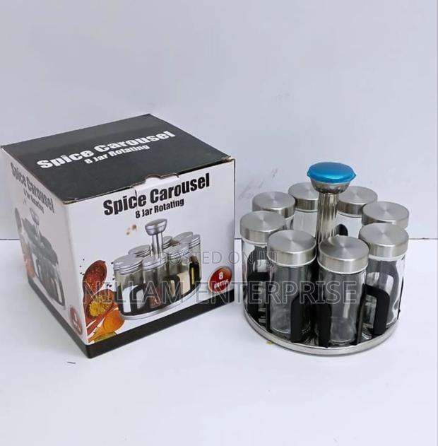 8 in 1 Rotating Spice Rack - main view