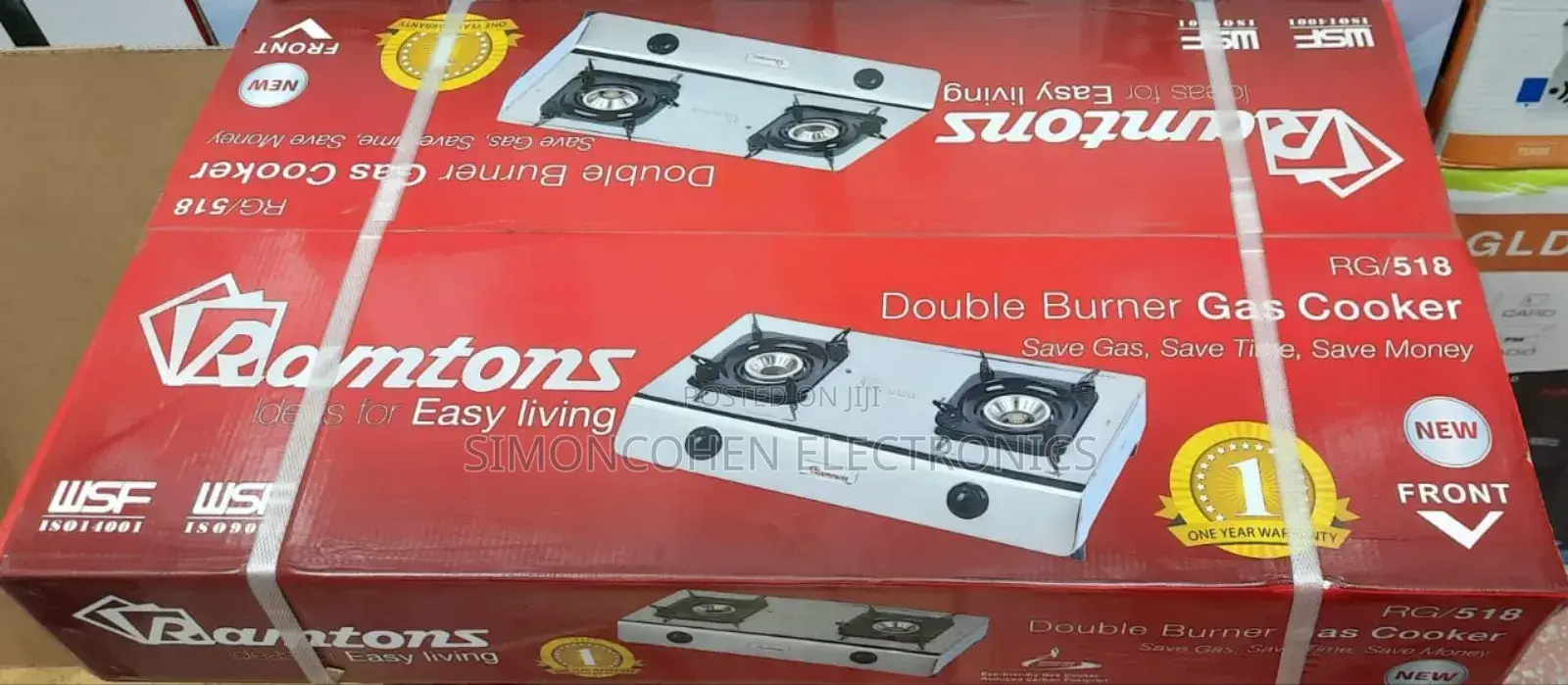 Ramtons 2burner Rg 518