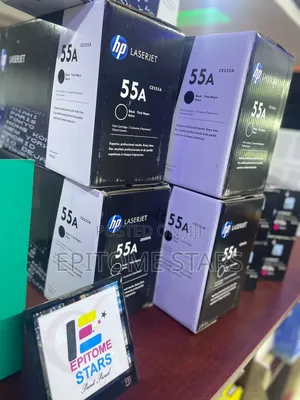 Imposing Hp 55a Original Laserjet Toner Cartridges