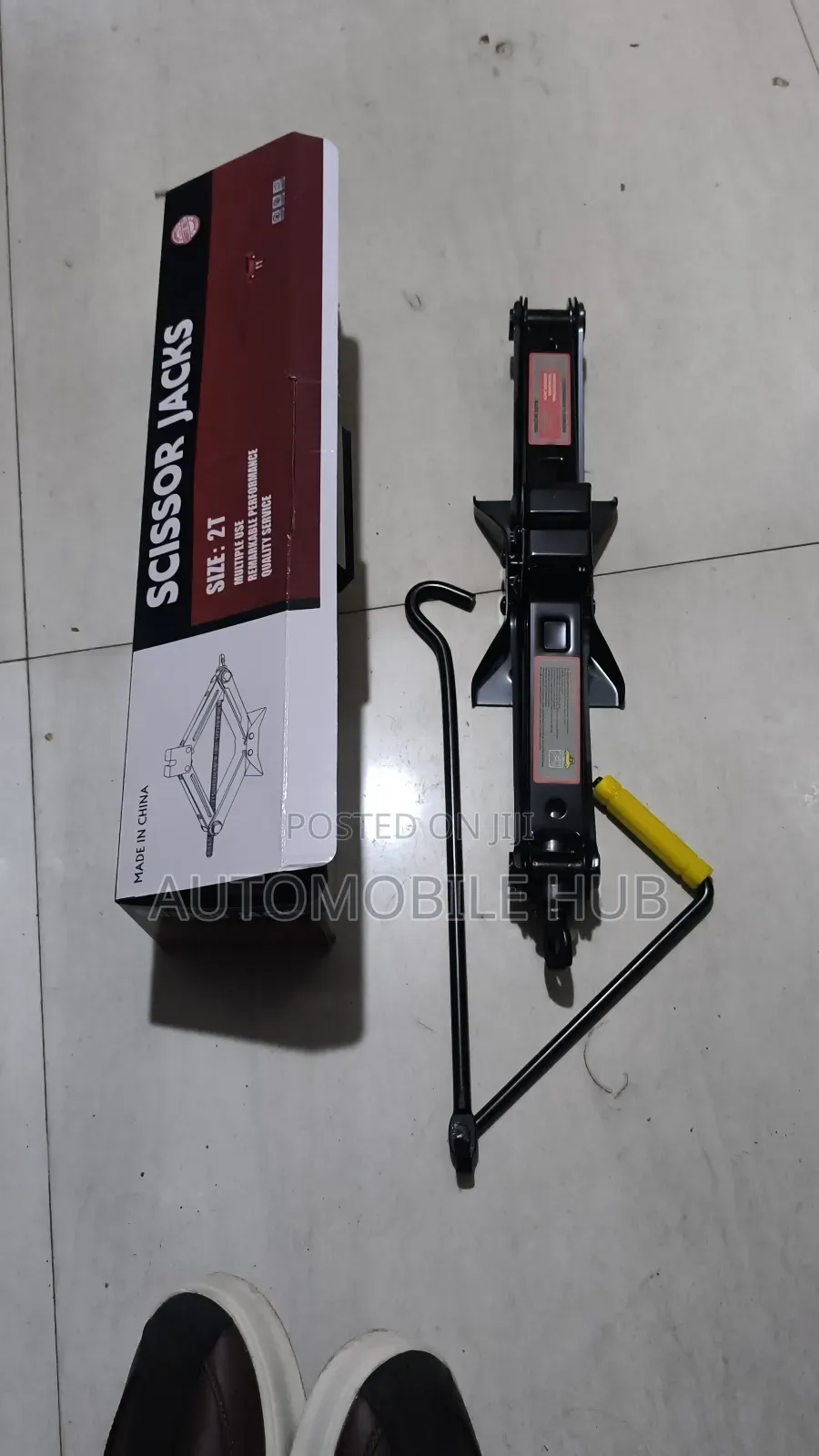 Car Scissor Jack - Heavy Duty 2 Ton Scissor Jack Black