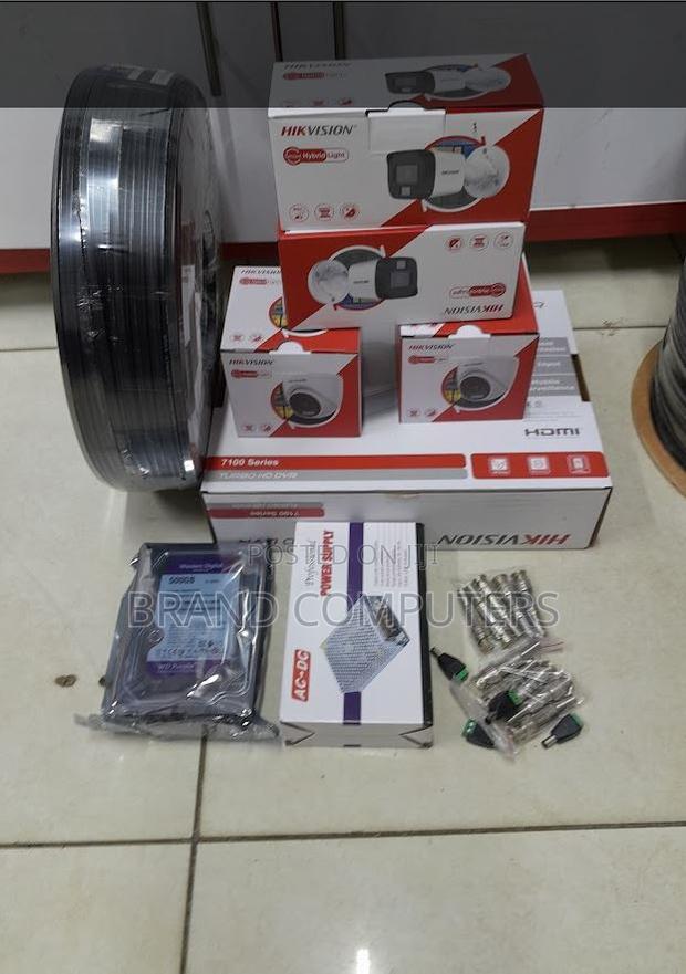 Hikvision 4 1080p Colored Night Vision CCTV Cameras Complete